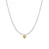 PVD Coated 18K Gold Plated Heart Shape 201 Stainless Steel 304 Stainless Steel Casual Sweet Waterproof Non Tarnish 201 Stainless Steel Necklace