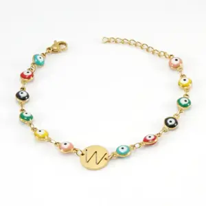 E414-Gold Cross Bracelet-KN0248-MI-N200029W / 18k gold plating