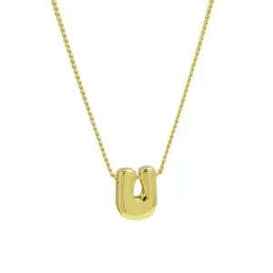 U / Necklace (with Snake Chain)
