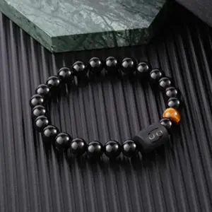 Simple Style Contion Natural Stone Beaded Carving Bracelets