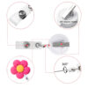 oly-a897cd7f2693b26b4e597133f2d235ff Wholesale Resin Color Flower Easy-Pull Buckle Easy-Pull Doctor Nurse Student Gift Office Retractable Badge Scroll