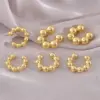 Wholesale 1 Pair Simple Style Solid Color Cool Style C Shape Copper 18K Gold Plated Gold Plated Ear Cuffs