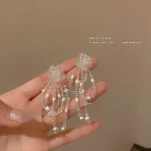 8# Silver Needle-Transparent Pearl