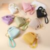 Wholesale New Simple Keychain Coin Purse All-match Hanging Bag Small Jewelry Headset Ring Earrings Storage Anti-lost Small Bag