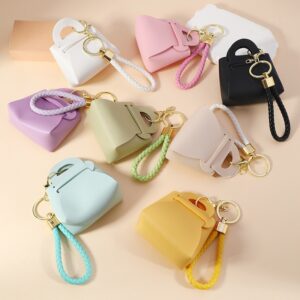 Wholesale New Simple Keychain Coin Purse All-match Hanging Bag Small Jewelry Headset Ring Earrings Storage Anti-lost Small Bag
