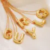Wholesale Casual Simple Style Letter Copper Pendant Necklace In Bulk