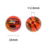 Wholesale Basketball and rugby ball colored acrylic beads