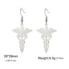 Wholesale Factory Direct Sales Cross-Border Hot Selling European and American Retro Ear Hook 304 Stainless Steel Scepter Pendant Earrings
