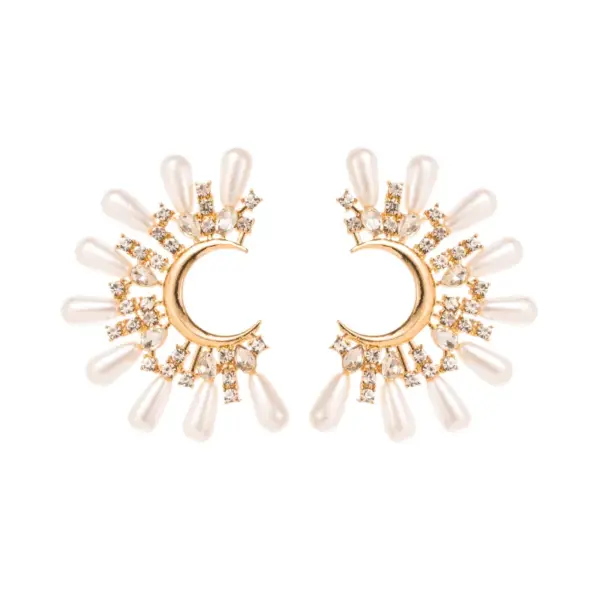 PVD Coated C Shape 304 Stainless Steel Fashion Waterproof Non Tarnish Ear Studs