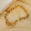 Fashion Lock 304 Stainless Steel Bracelets In Bulk