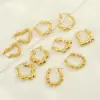 oly-a8c72b70bb1e9fb976ada0bc430db2b8 Wholesale 1 Pair Basic Classic Style Geometric Plating 304 Stainless Steel 18K Gold Plated Hoop Earrings