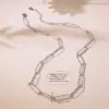 Wholesale Ion Plating (IP) 18K Gold Plated Solid Color 304 Stainless Steel Simple Style Classic Cool Waterproof Non Tarnish Necklace