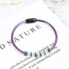 Wholesale Fashion Round Stainless Steel Inlay Artificial Diamond Bangle 1 Piece