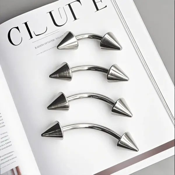 Geometric Pattern 303 Stainless Steel Titanium Steel Ear Nose Piercing Jewelry Vacuum Gold Plated Body Art Decoration U-shaped Fashion Accessories