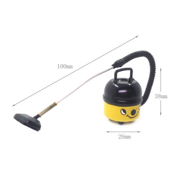 Wholesale 1:12 doll house accessories dollhouse simulation mini appliances cleaning tools smiley face vacuum cleaner model