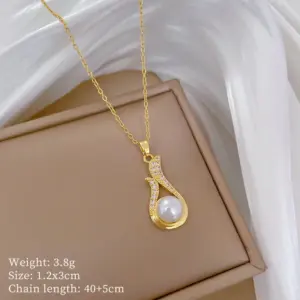 B529 Titanium Steel Chain Copper Pendant