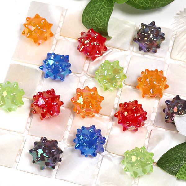 Wholesale Colored sea urchin ball acrylic beads