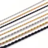 Wholesale PVD Coated 18K Gold Plated Geometric Titanium Steel Fashion Waterproof Non Tarnish Necklace