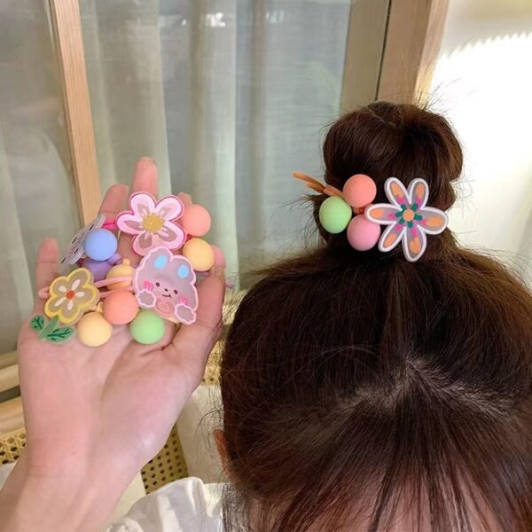 Wholesale Children's rubber band hair rope little girl hair high elastic hair band hair accessories girls do not hurt hair cute hair rope headdress