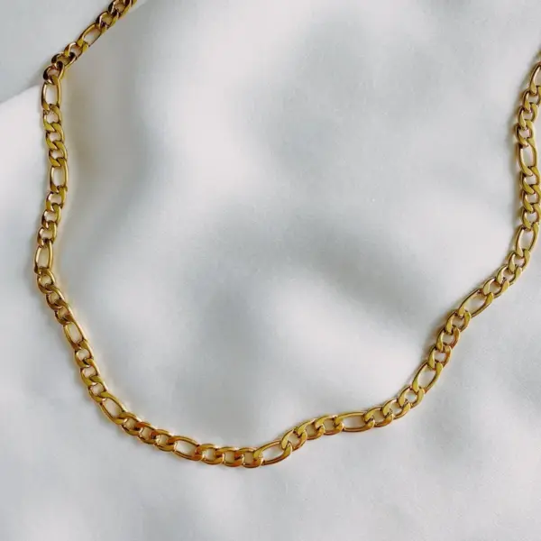 Wholesale Jewelry Hip-Hop Solid Color 304 Stainless Steel Plating Chain Stainless Steel Necklaces