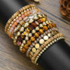 Wholesale Vintage 12 Bohemian Style Beach Bracelet suit European and American Fashion Handmade Beaded Stacked Bracelet for Women