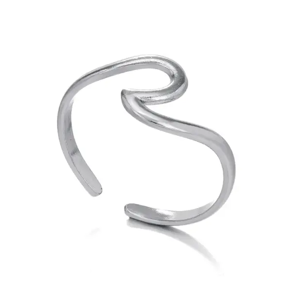 Wholesale Jewelry Simple Style Geometric 304 Stainless Steel Plating Stainless Steel Rings