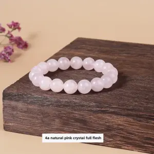 4a Natural Pink Crystal Full Flesh Bracelet / Diameter 8.1-8.8mm (about 21-23 Pieces)