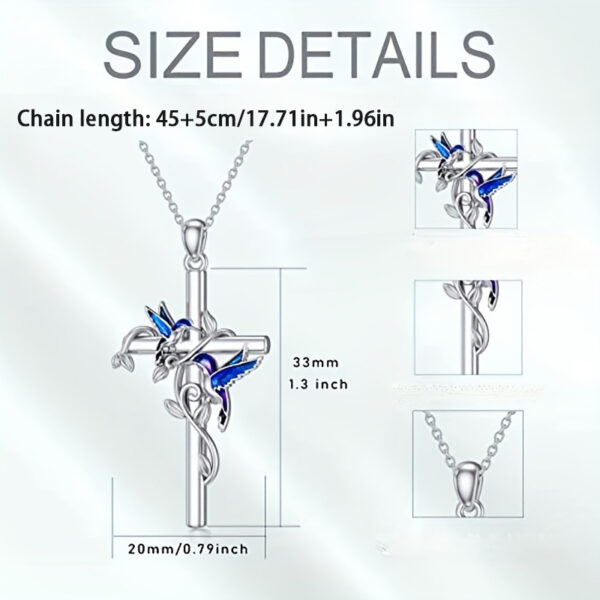 Wholesale Cross and bird pendant necklace