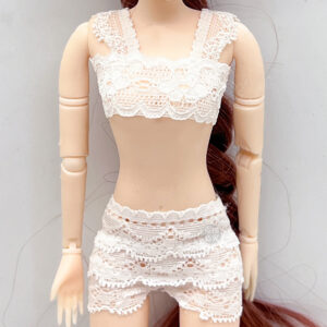 White double bra without doll / Height 25 -- 30cm