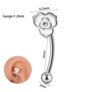 Steel Rose / Rod Thickness * Rod Length 1.2x10mm