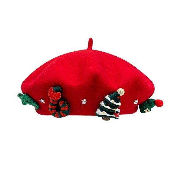 Wholesale Children's Christmas wool parent-child beret