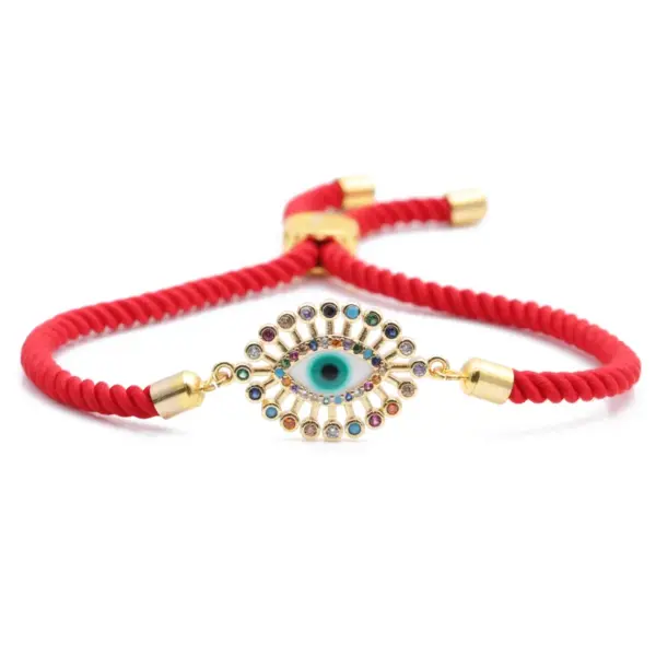 Wholesale Hot-selling Copper Micro-inlaid Zircon Devil's Eye Bracelet