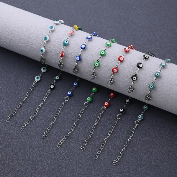 Wholesale Ethnic Style Classic Style Artistic Eye 304 Stainless Steel Bracelets In Bulk