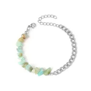 Green Snow Gravel / Silver