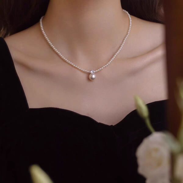 oly-a963d5fb49378c12a84a165852677166 Wholesale Diana Pearl Necklace Women's 2024 New High-end Necklace Entry Luxury Niche Lockbone Chain genuine goods Jewelry Aessories
