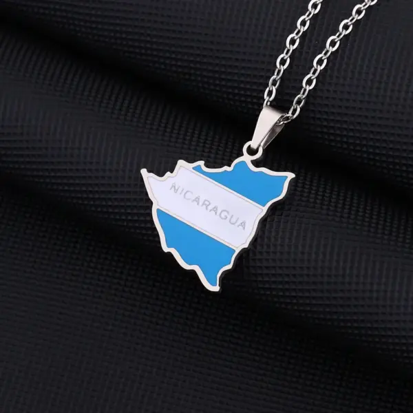 Wholesale Jewelry Basic Modern Style Classic Style Geometric Map 201 Stainless Steel 304 Stainless Steel Plating Pendant Necklace