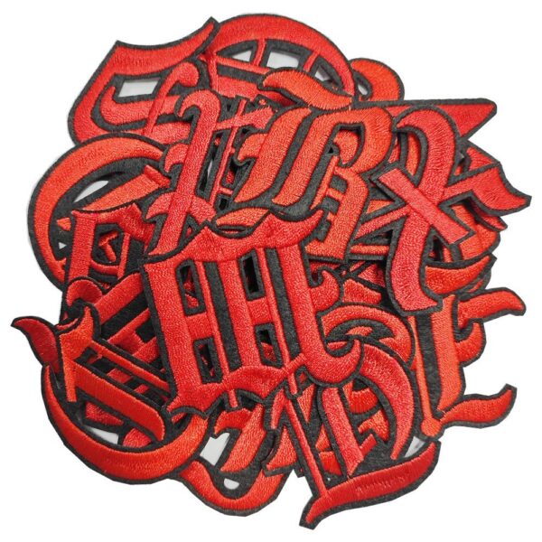 Wholesale Gothic 26-letter embroidered patch