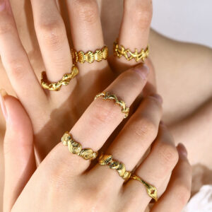 Wholesale Summer ocean wind design spliced starfish ring