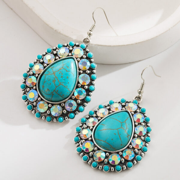 oly-a9880f4fb51a09459d0a91e76e4db55f Wholesale White and turquoise earrings
