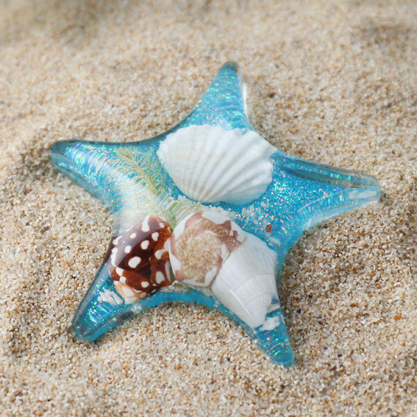 Wholesale New Ocean Crafts Refrigerator Stickers Hippocampus Turtle Creative Gift Real Shell Starfish Stereoscopic Tourist Souvenirs