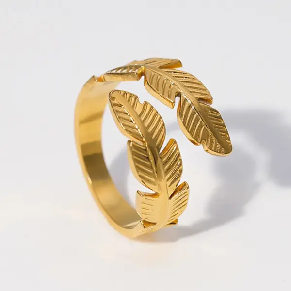 Wholesale Jewelry Casual 304 Stainless Steel 18K Gold Plated Plating Stainless Steel Rings