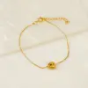 Ion Plating (IP) 18K Gold Plated Letter 304 Stainless Steel Casual Simple Style Waterproof Non Tarnish 304 Stainless Steel Bracelets