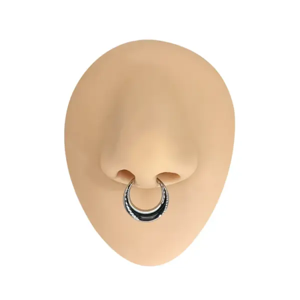 Wholesale G23 Titanium Alloy Triangle Nose Ring Earrings Seamless Body Piercing Jewelry Stainless Steel Polished Surface Unisex Geometric Pattern