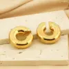 Wholesale 304 Stainless Steel U Shape Geometric PVD Coated 18K Real Gold Plated Vintage Style Waterproof Non Tarnish Plating Ear Cuffs