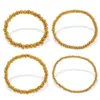 Wholesale PVD Coated Real Gold Plated 18K Gold Round Titanium Steel Casual Simple Style Waterproof Non Tarnish Titanium Steel Bracelets