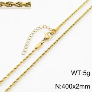 2mm Gold Necklace Kn235879-Z