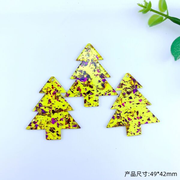 Wholesale Christmas fresh Christmas tree earrings pendants
