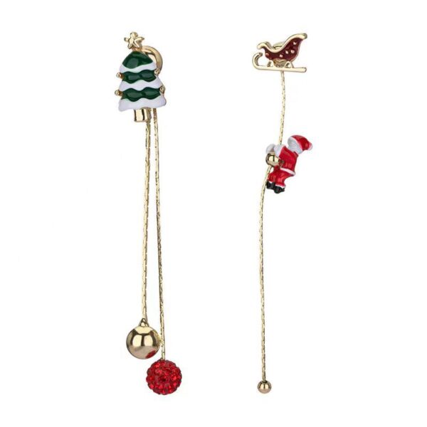 Wholesale Christmas Series Climbing Santa Claus Earrings