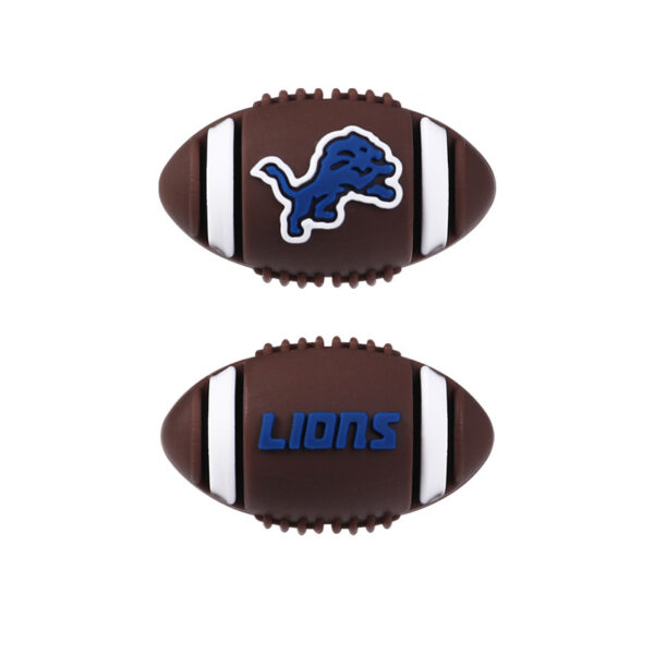 Wholesale Football Team Logo 3D Silicone Beads Focal Beads