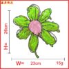 Wholesale Personalized exquisite flower heart-shaped eye clothing aessories sequin embroidery jewelry sequin embroidery cloth patch factory direct sply